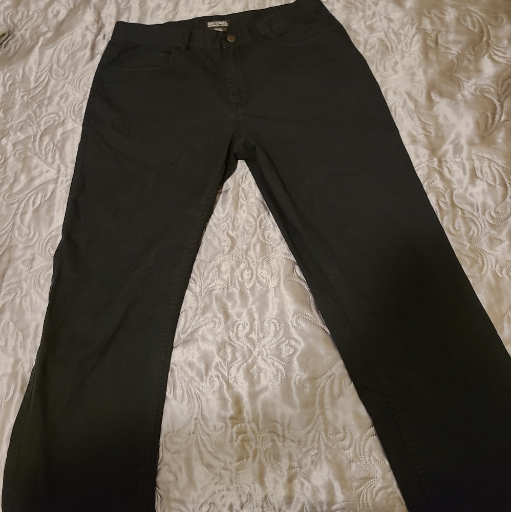 Black on Black Michael Kors Straight Leg Pants sz. 32w 30l